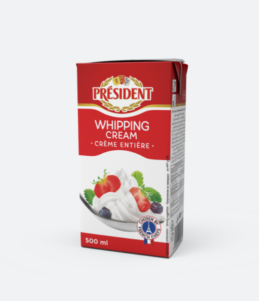 總統牌淡忌廉 (500毫升) President Whipping Cream (500ml)