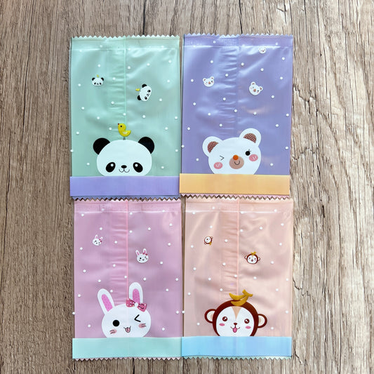 圖案(小熊/小兔/熊貓/猴子)食品包裝袋 (7*10cm) - 需使用封口機 - 45-50個 Cartoon Plastic Bag (7*10cm) - 45-50 pcs