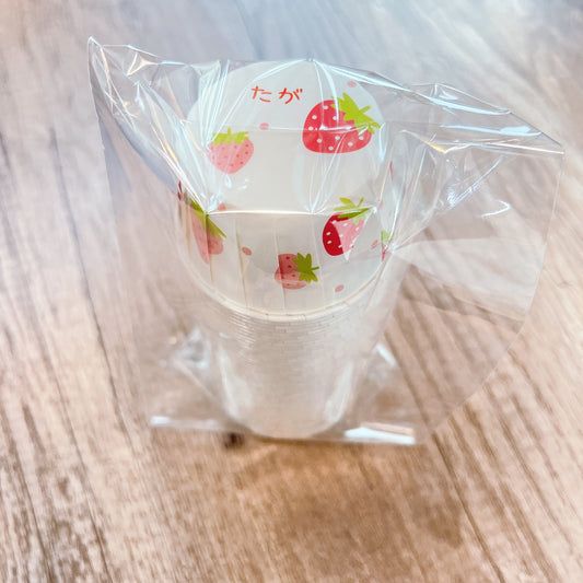 蛋糕紙杯 (白底草莓 45-50個) Cupcake Paper Mold (White/Strawberry) 45-50 pcs