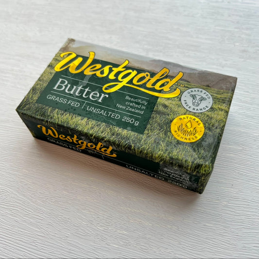 紐西蘭Westgold草飼無鹽牛油 (250克) Westgold Grass-Fed Unsalted Butter (250g)
