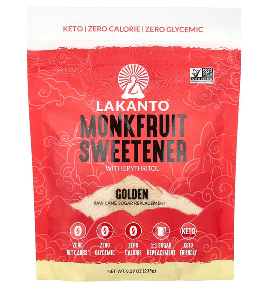 Lakanto羅漢果天然甜味劑Golden - 含赤藻糖醇 (235克) Lakanto Monkfruit Sweetener with Erythritol - Golden (235g)