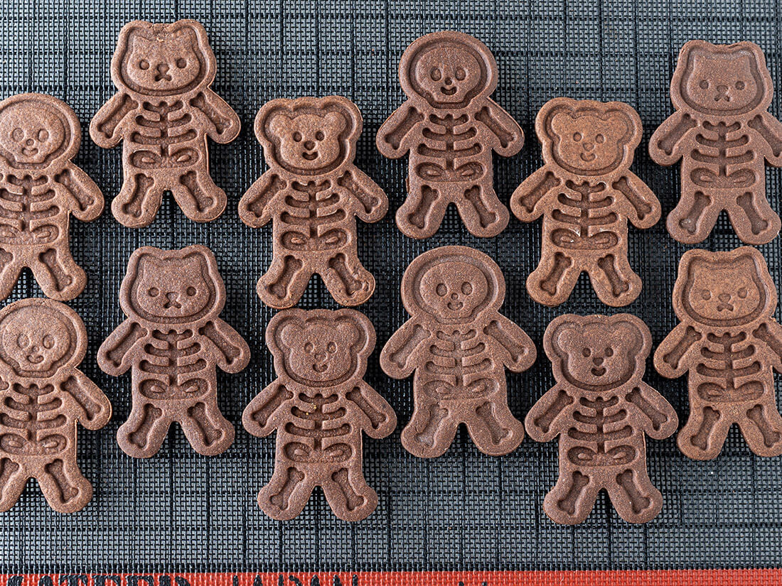 日本直送COTTA 卡通按壓式曲奇模具套裝 (萬聖節骷髏骨3件) COTTA Cookie Mold (Halloween)