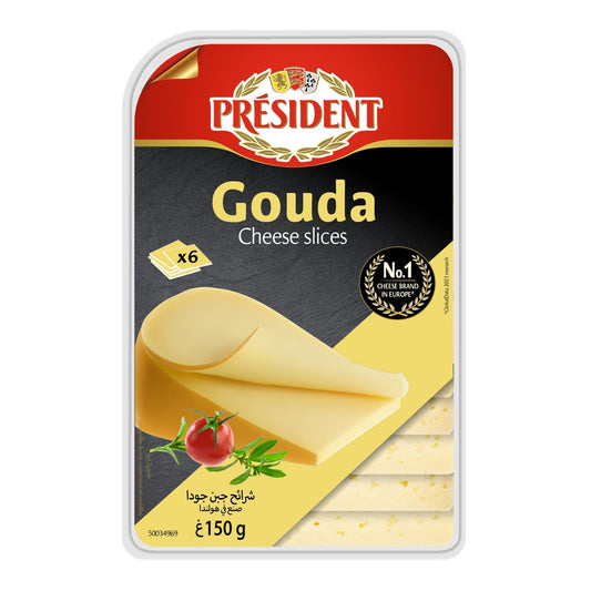 總統牌高達芝士片 (150克) President Gouda Cheese Slices (150g)