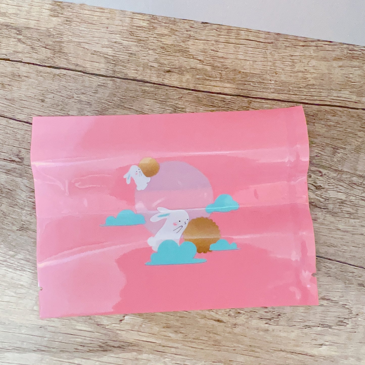 圖案(粉紅兔)食品包裝袋 (13.5*10cm) - 需使用封口機 - 45-50個 Cartoon Plastic Bag (13.5*10cm) - 45-50 pcs