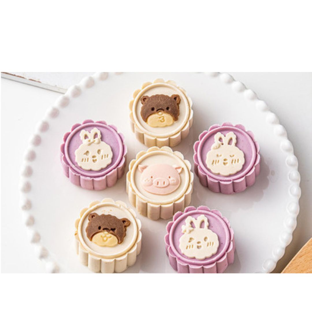 月餅模具 - 可愛動物6片裝 (50克) Mooncake Mold (50g)