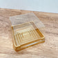 方形金色膠托連蓋(約6.8x4cm)  - 23-25個 Plastic Container with Lid (6.8x4cm) - 23-25 pcs