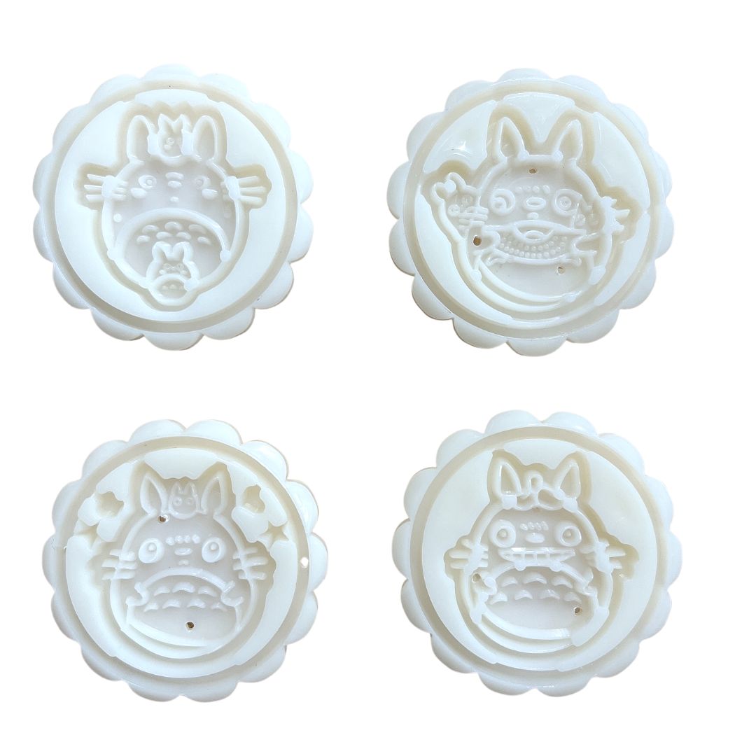卡通月餅模具 - 龍貓 4片裝 (50克) Mooncake Mold (50g)