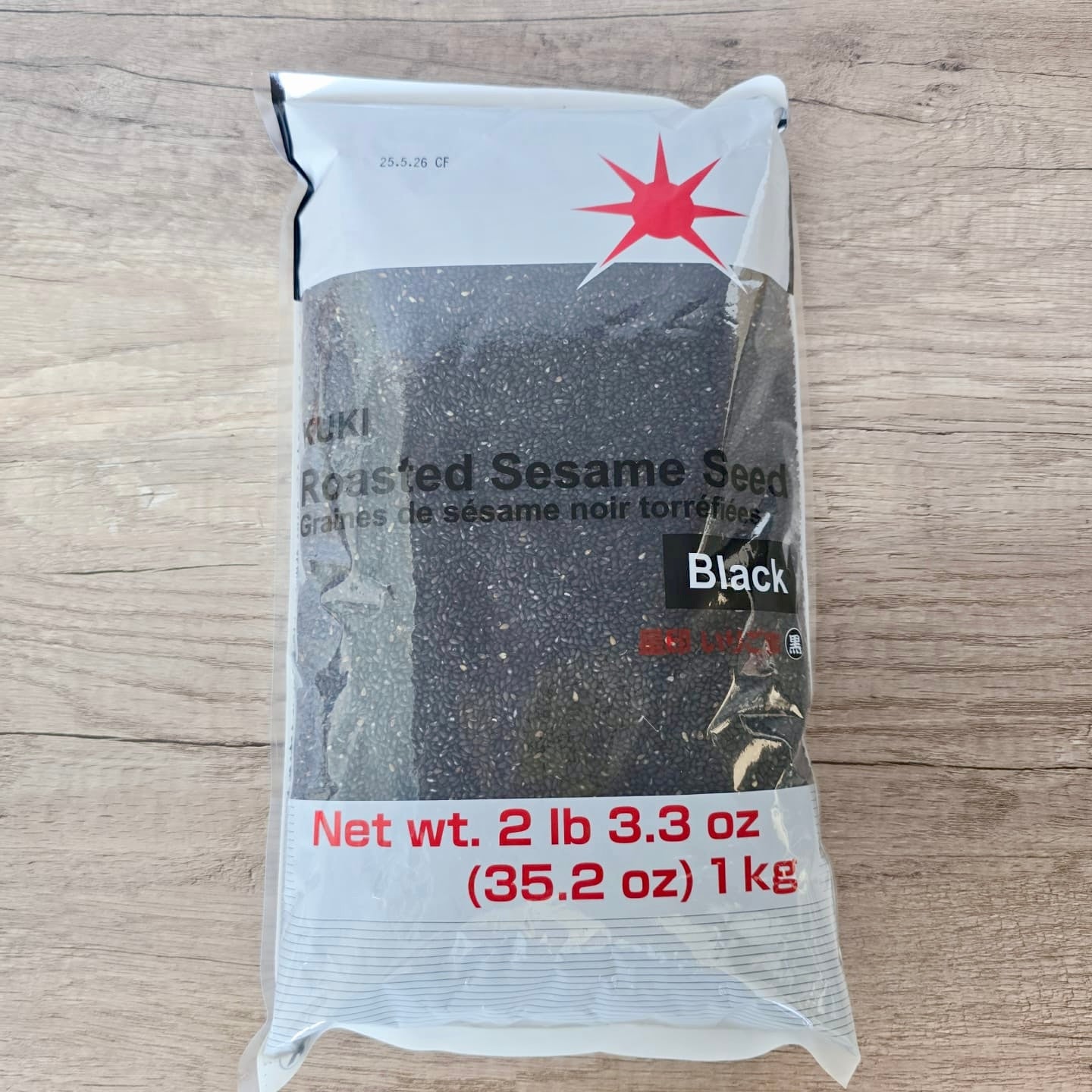 日本九鬼烘烤黑芝麻粒 (1公斤) Japan Kuki Roasted Black Sesame Seeds (1kg)