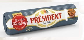 法國總統牌President烘焙專用無鹽牛油 (250克)	President Unsalted Butter Roll Pastry (250g)