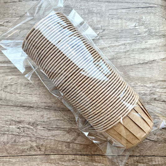 蛋糕紙杯 (白/牛皮紙45-50個) Cupcake Paper Mold (White/Brown) 45-50 pcs