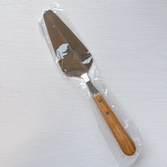 [日本直送] 日本製木柄不鏽鋼蛋糕鏟 [Made in Japan] Japan Stainless Steel Cake Server with Wooden Handle