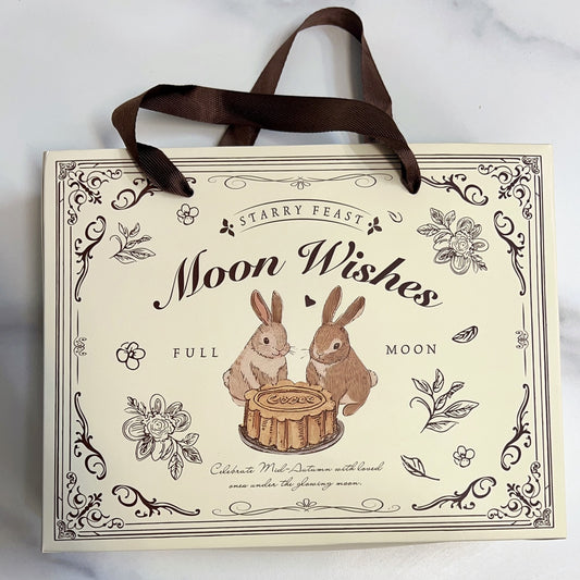 月餅包裝盒 - 白色兔子月餅 (長方 26.5x20.5x5.5cm) Mooncake Packaging Box - White rabbit mooncake (26.5x20.5x5.5cm)