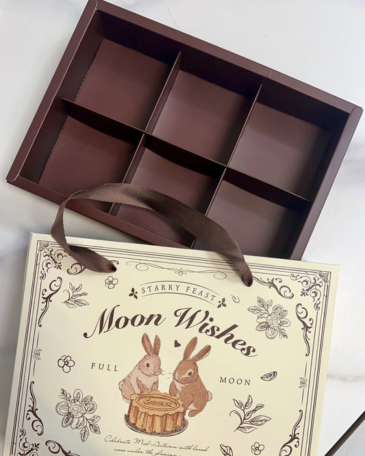 月餅包裝盒 - 白色兔子月餅 (長方 26.5x20.5x5.5cm) Mooncake Packaging Box - White rabbit mooncake (26.5x20.5x5.5cm)