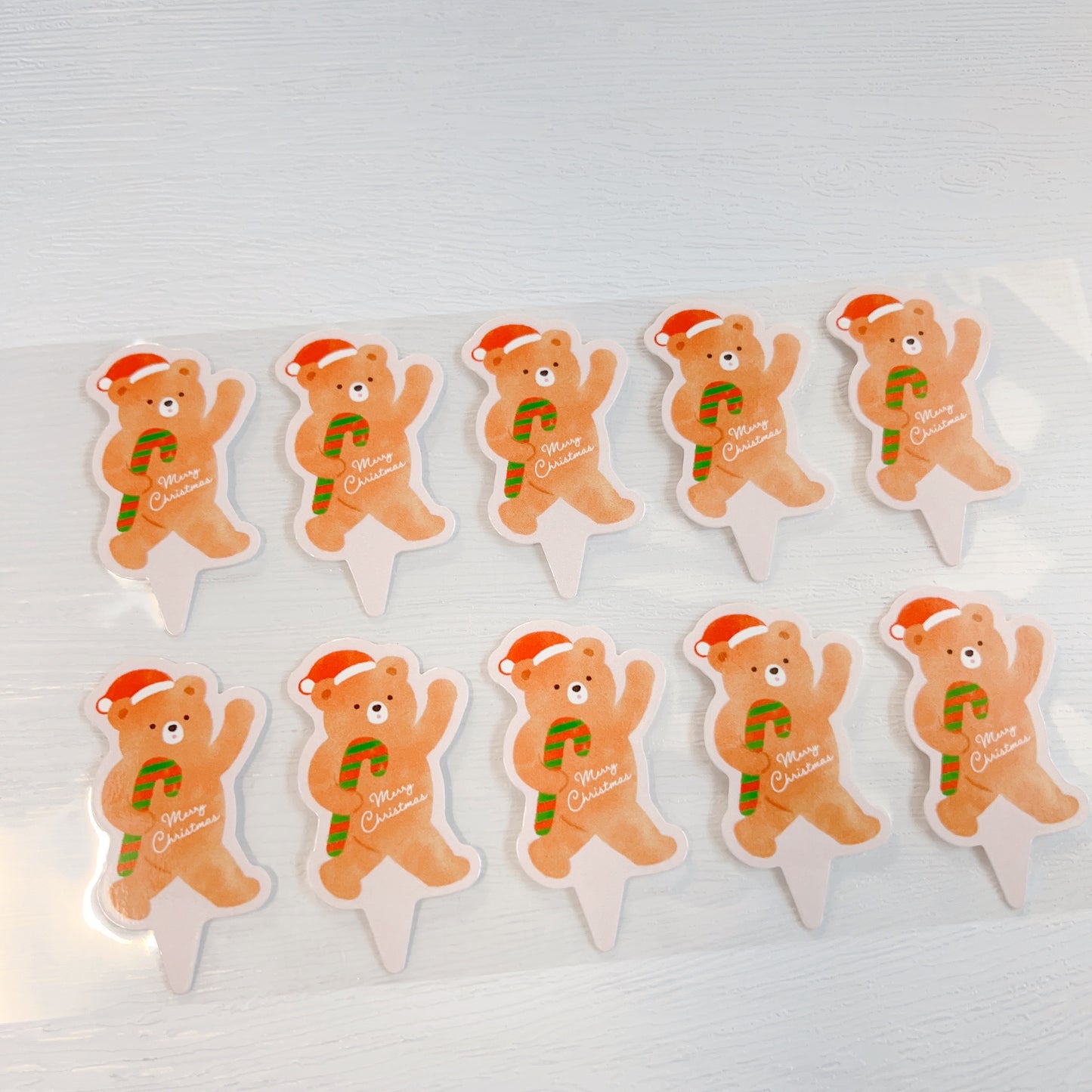 [日本直送] Cotta甜品插牌 - 聖誕節系列 (10個) Cake Topper - Christmas (10 pcs)