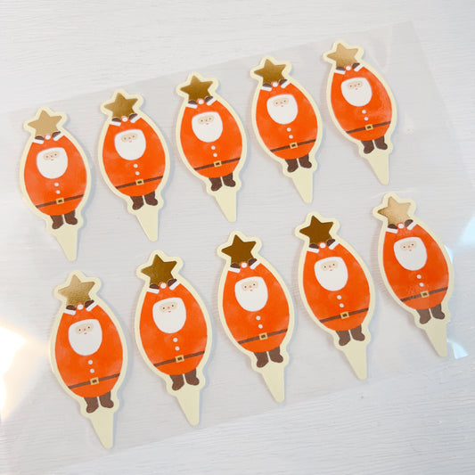 [日本直送] Cotta甜品插牌 - 聖誕節系列 (10個) Cake Topper - Christmas (10 pcs)