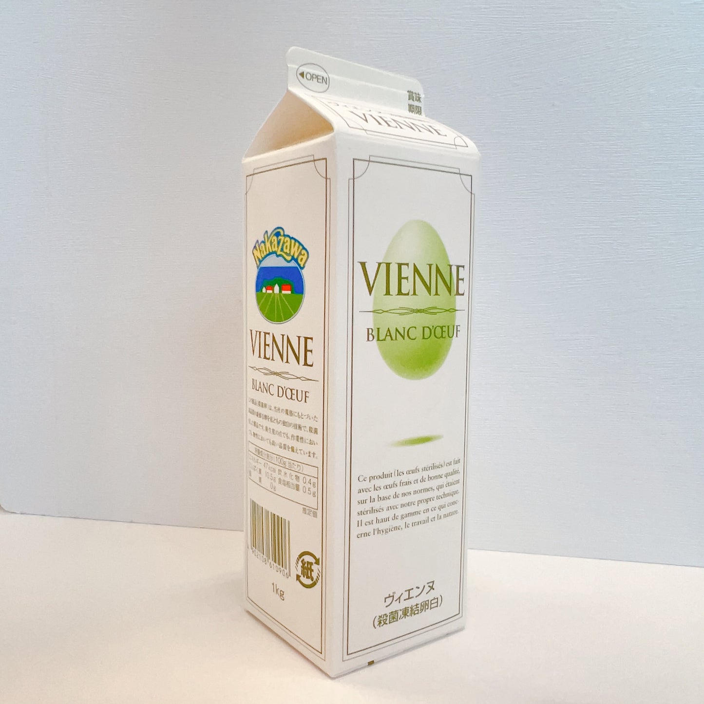 日本Nakazawa Vienne急凍蛋白 (1公升) Nakazawa Vienne Frozen Egg White (1L)