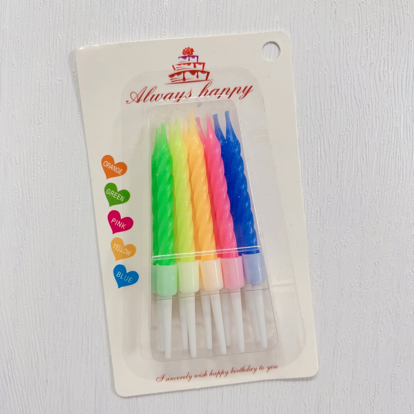 蠟燭 - 彩色10支裝 Candle - Rainbow (10 pcs)