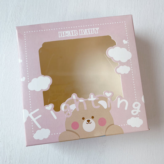 [兩款尺寸] 包裝盒 - 粉紅Fighting小熊  Packaging Box - Pink Fighting Bear [不設送貨 可到門市購買]