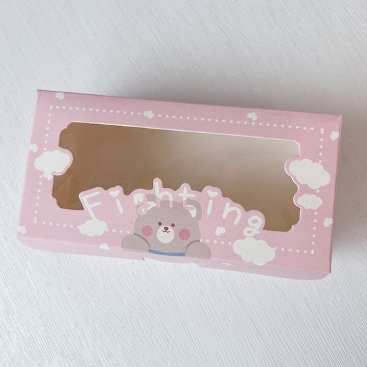 [兩款尺寸] 包裝盒 - 粉紅Fighting小熊  Packaging Box - Pink Fighting Bear [不設送貨 可到門市購買]