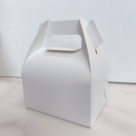 手提切餅蛋糕盒 - 白色 (11.5x8x9cm) Cake Box (White/11.5x8x9cm) [不設送貨 可到門市購買]