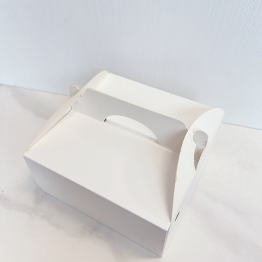 [兩款尺寸) Pizza/撻盒 (白色) Pizza/Tart Box with Handle (White) [不設送貨 可到門市購買]