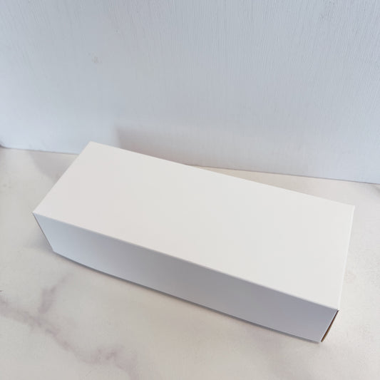 天地蓋長形蛋糕盒 - 白色 (25x9.5x6cm) Cake Box (White/25x9.5x6cm) [不設送貨 可到門市購買]