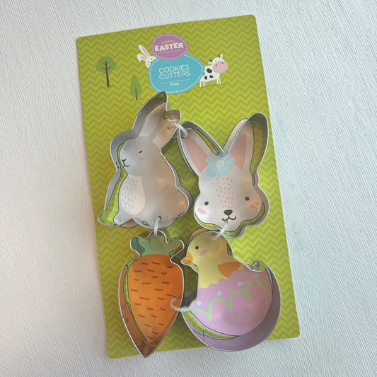 復活節系列不鏽鋼曲奇模具 - 4件裝 Cookie Moulds - 4 pcs (Easter)