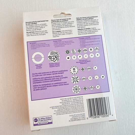 WILTON翻糖工具 - Cupcake翻糖印花模 WILTON Cupcake Fondant Decorating Set