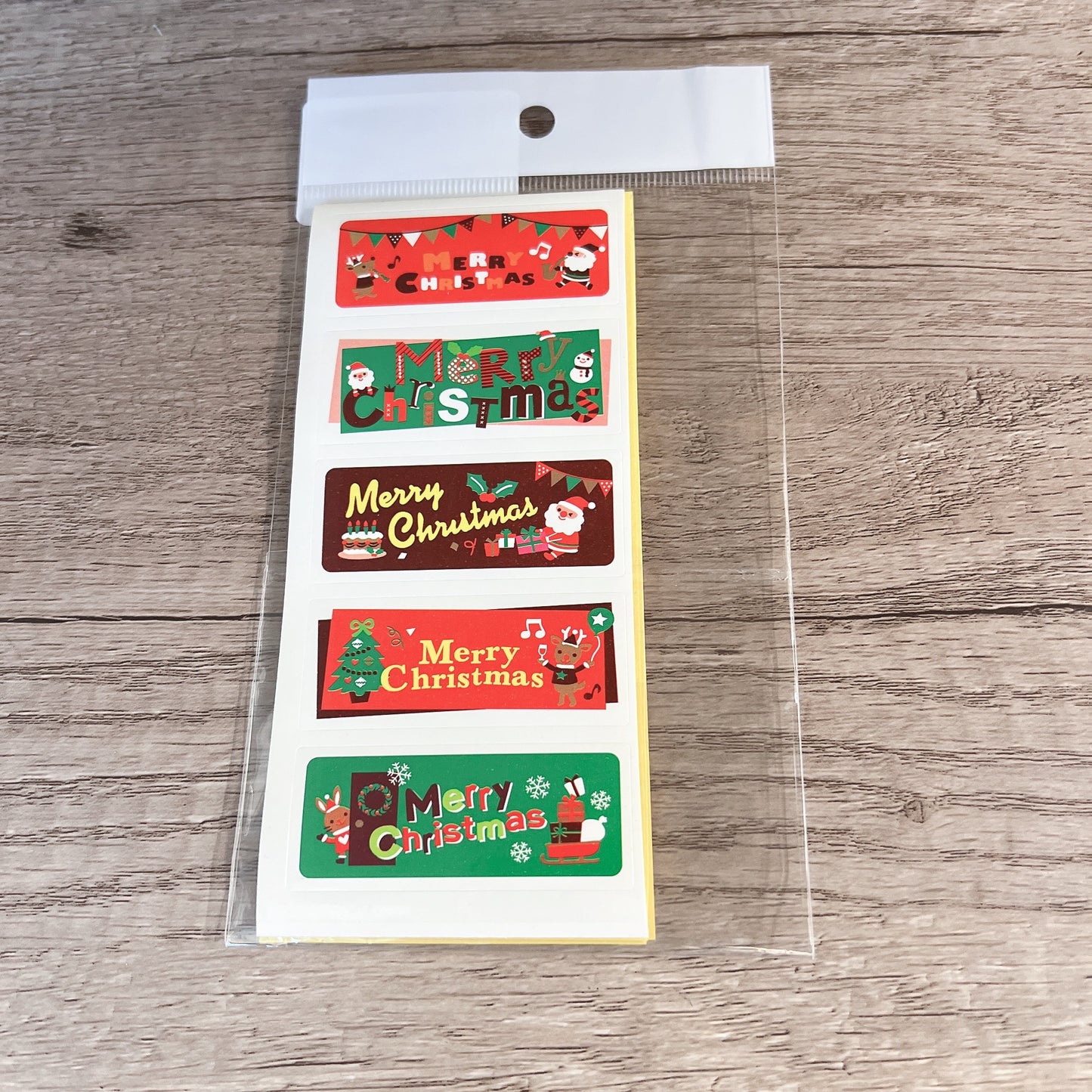 包裝貼紙 - 聖誕系列 (5張) B Stickers - X'mas B (5 pcs)