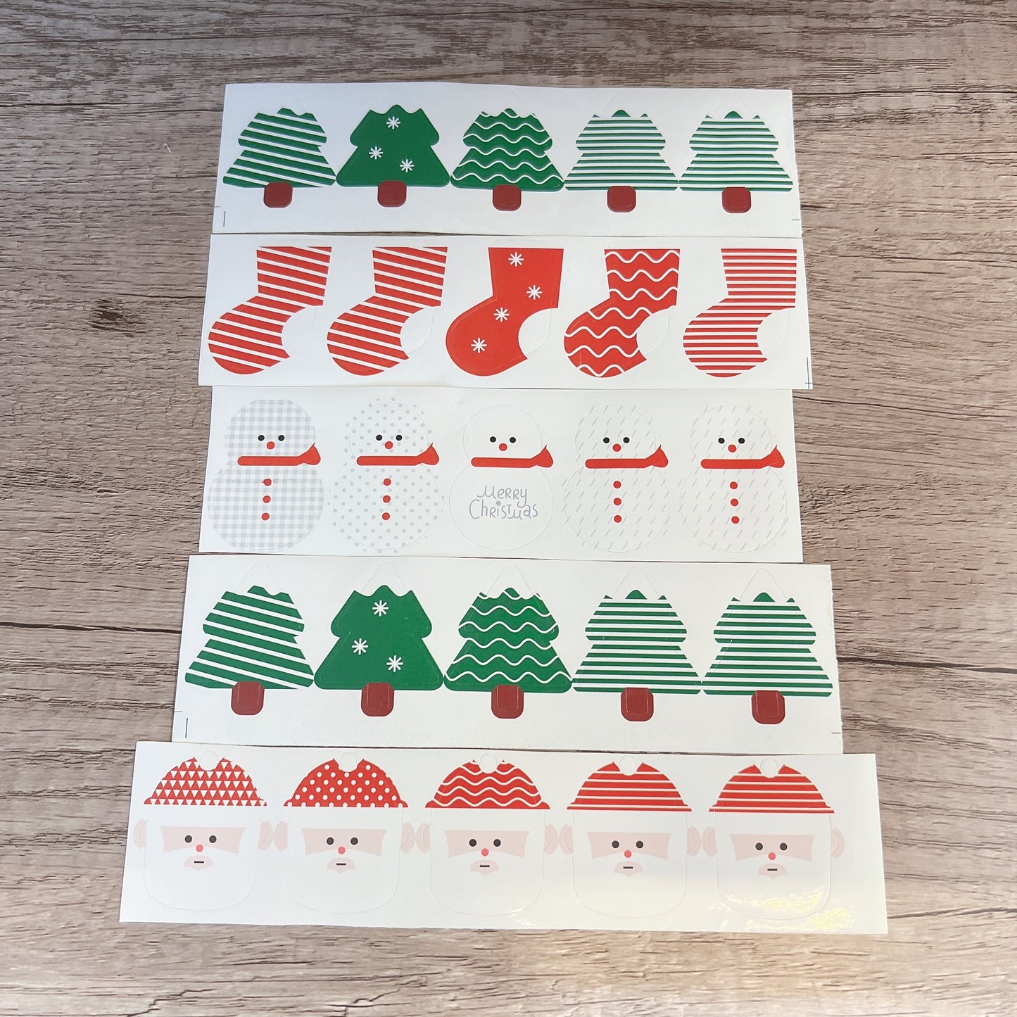 包裝貼紙 - 聖誕系列 (5張) B Stickers - X'mas B (5 pcs)