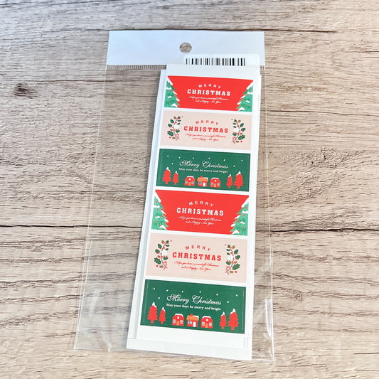 包裝貼紙 - 聖誕系列 (5張) C Stickers - X'mas C (5 pcs)