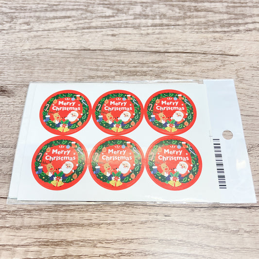 包裝貼紙 - 聖誕系列 (5張) D Stickers - X'mas D (5 pcs)