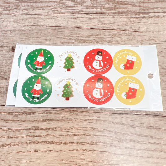 包裝貼紙 - 聖誕系列 (5張) D Stickers - X'mas D (5 pcs)