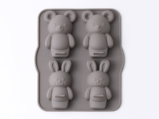 日本直送COTTA蛋糕/朱古力矽膠模 - 小熊和小兔 COTTA Cake/Chocolate Silicone Mould - Bear and Rabbit