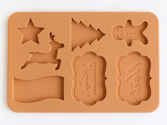 日本直送COTTA聖誕朱古力牌矽膠模 COTTA Chocolate Silicone Mould - Christmas Chocolate Plague