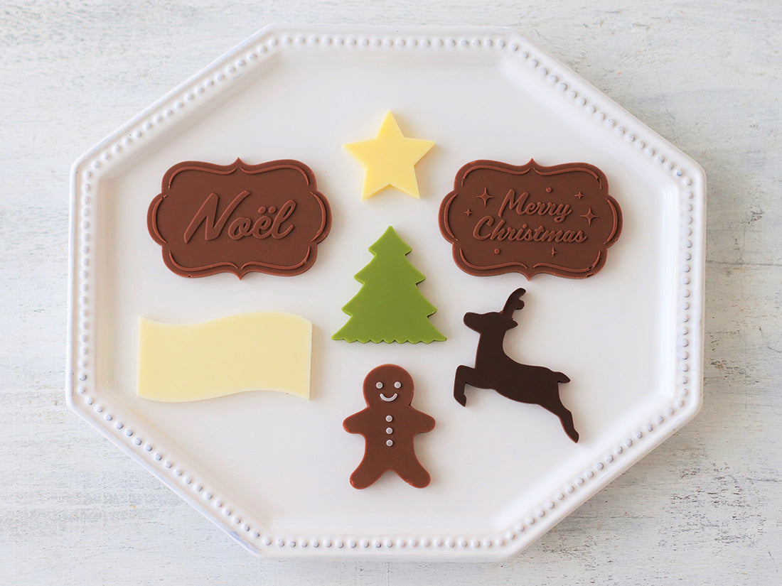 日本直送COTTA聖誕朱古力牌矽膠模 COTTA Chocolate Silicone Mould - Christmas Chocolate Plague