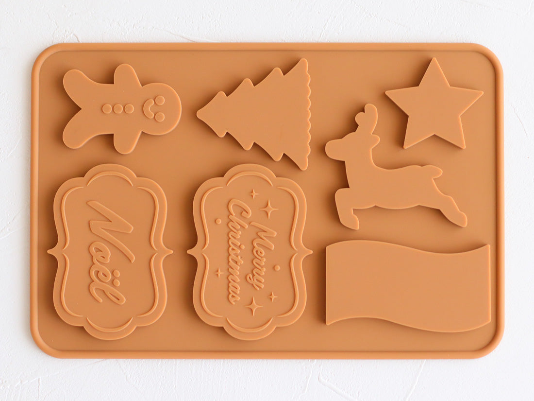 日本直送COTTA聖誕朱古力牌矽膠模 COTTA Chocolate Silicone Mould - Christmas Chocolate Plague