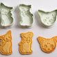 [日本直送] COTTA 卡通曲奇模具套裝 (貓貓3件) COTTA Cookie Mold (3 Kittens)