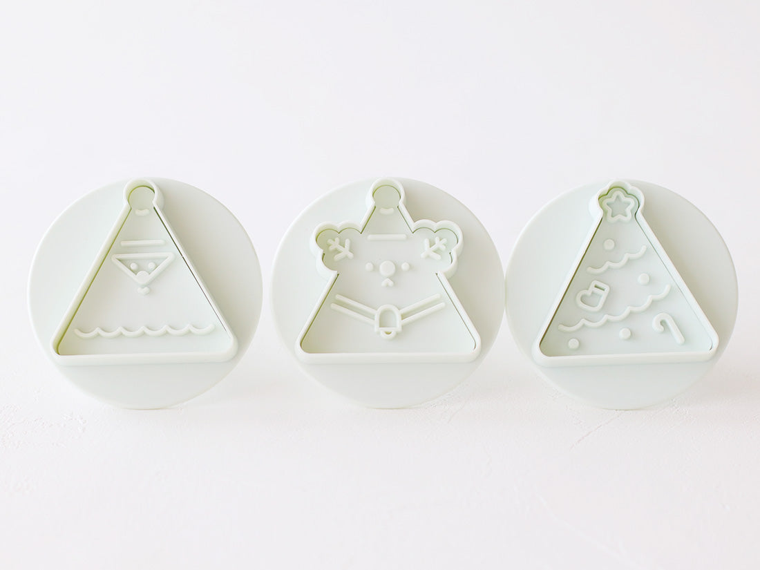 日本直送COTTA 卡通按壓式曲奇模具套裝 (聖誕節3件) COTTA Cookie Mold (Christmas 3pcs)