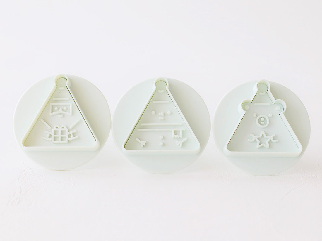 日本直送COTTA 卡通按壓式曲奇模具套裝 (聖誕節3件) COTTA Cookie Mold (Christmas 3pcs)