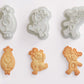 日本直送COTTA 卡通按壓式曲奇模具套裝 (聖誕節3件) COTTA Cookie Mold (Christmas 3pcs)