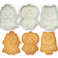 [日本直送] COTTA 卡通按壓式曲奇模具套裝 (貓貓嘩鬼3件) COTTA Cookie Mold (Halloween)