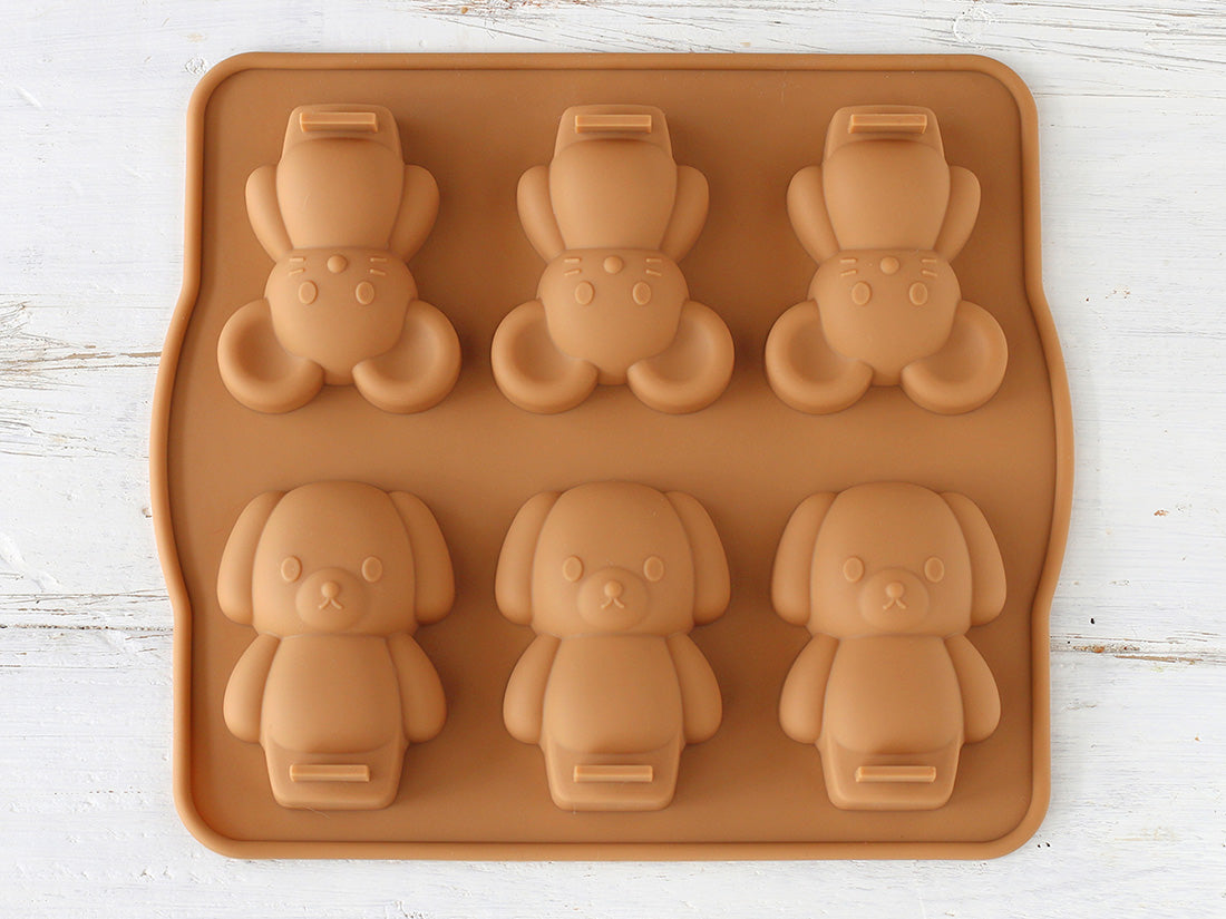 日本直送COTTA蛋糕/朱古力矽膠模 - 小狗和老鼠 COTTA Cake/Chocolate Silicone Mould - Dogs and Mouse