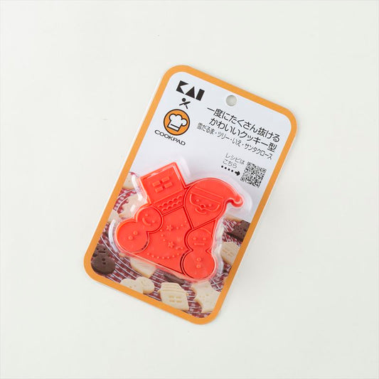 日本貝印KAI曲奇模具5個裝 (聖誕節) Japan KAI Cookies Mold (Christmas)