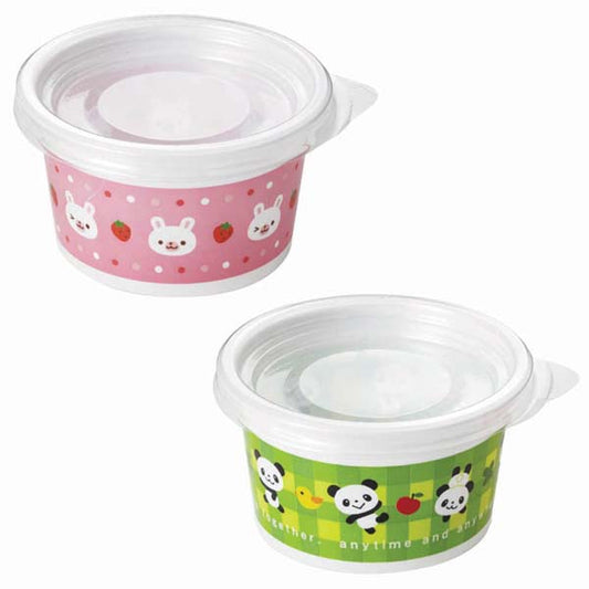 日本直送Torune膠杯連蓋 (6個) - 熊貓兔子 Japan Plastic Cup with Lid (6 pcs) - Panda & Rabbit