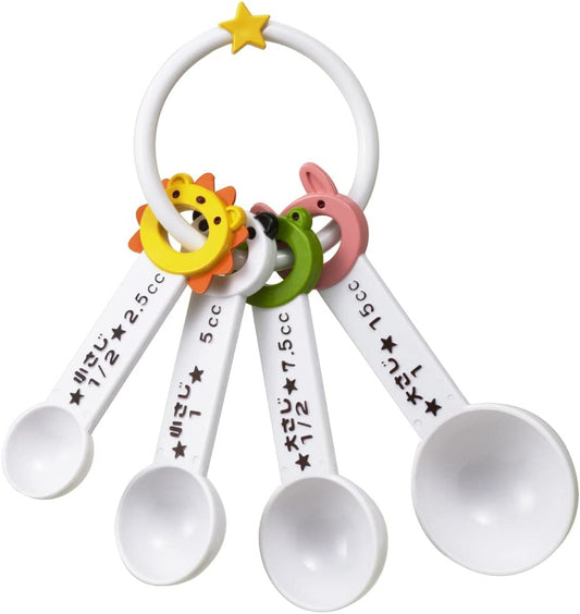 日本直送Torune動物膠量匙 (4件裝) Japan Plastic Measuring Spoons - Animals (4 pcs)