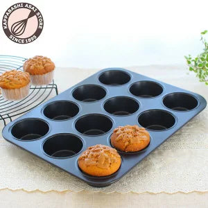 日本淺井商店12連鬆餅模  Kappabashi Asai Store Muffin Mould