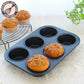 日本淺井商店6連鬆餅模  Kappabashi Asai Store Muffin Mould