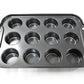 日本直送活底鬆餅模 - 12連 Removable Muffin Mold