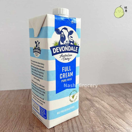 澳洲德運全脂紙包奶 (1L) Devondale UHT Full Cream Milk (1L)
